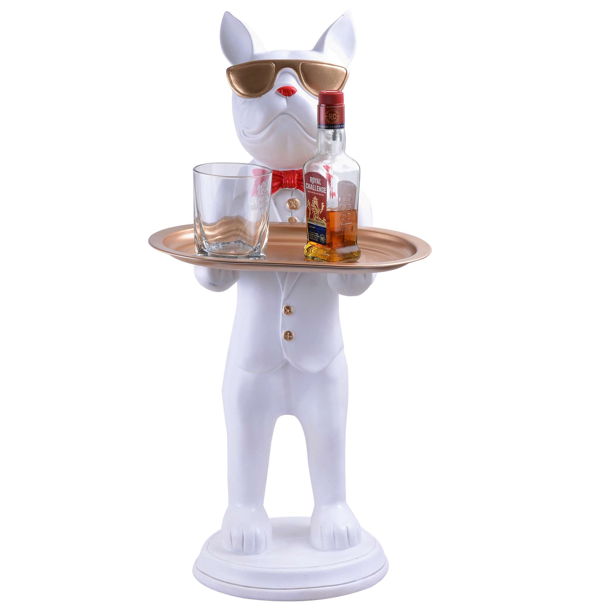 Cool Dog Showpiece with Plate for Home Dcor Item | Kitchen,Bedroom,Office,Dinning Table Decorative Item - Image 2